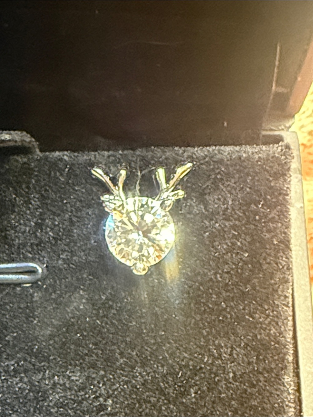 GRA CERTIFIED MOISSANITE DIAMOND REINDEER Earrings 925 Sterling Silver 2CT total - Picture 6 of 10